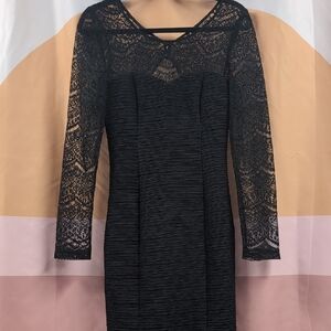 Guess NWT Elegant Black Lace Dress